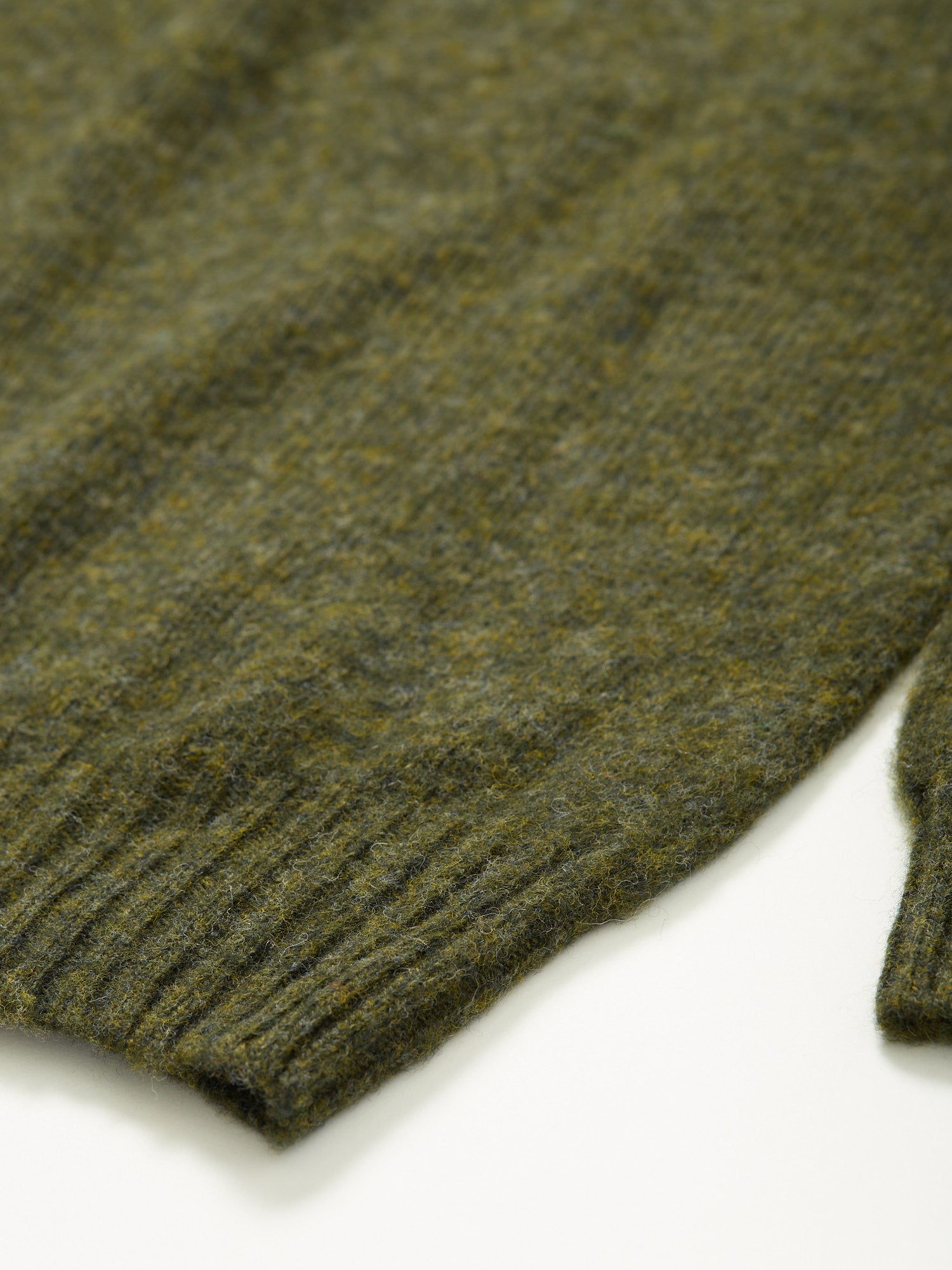 The Shagadelic Brushed Shetland Crewneck Pine Shadow