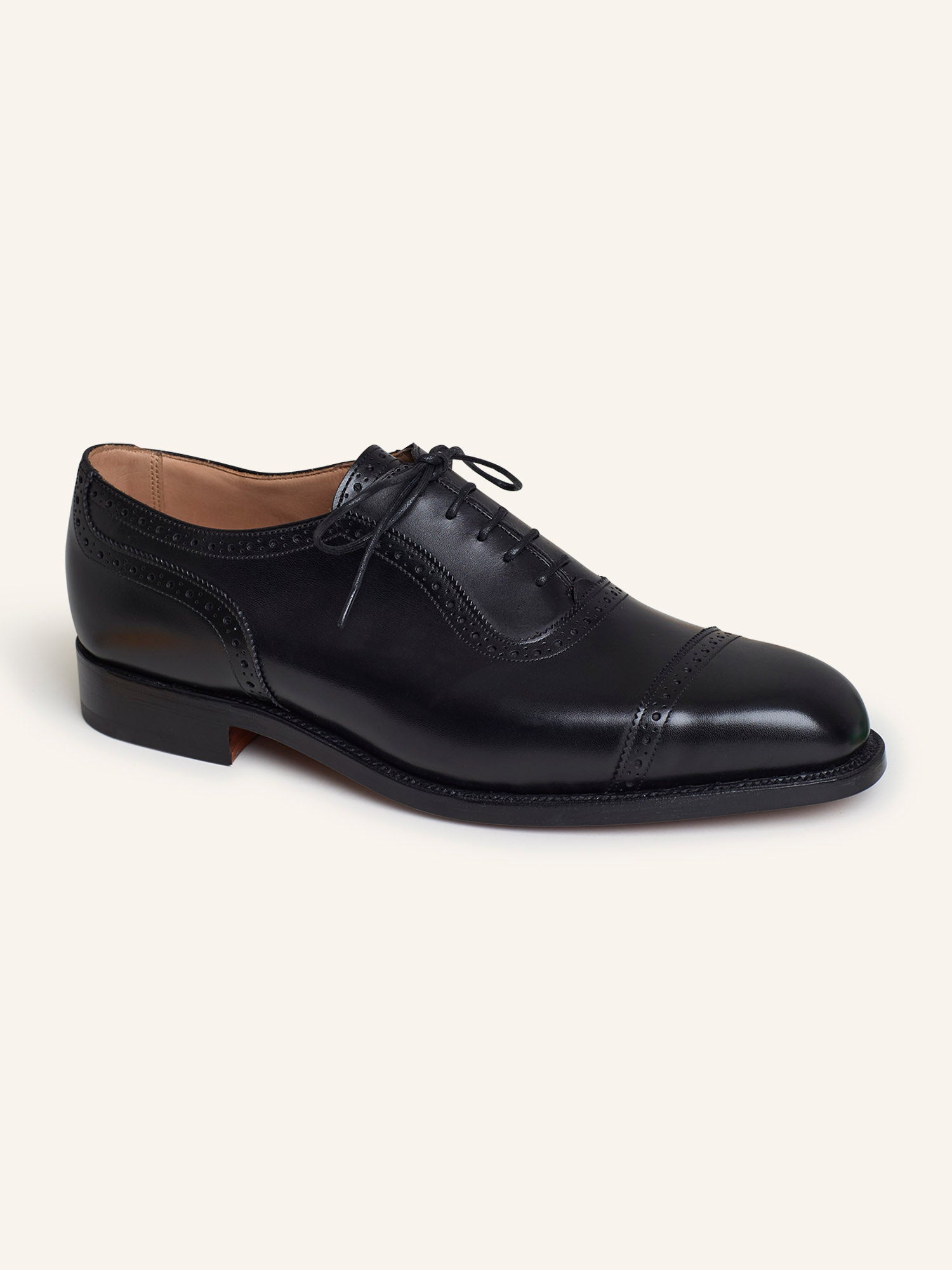 Belgrave U-throat Oxfords Black Calf