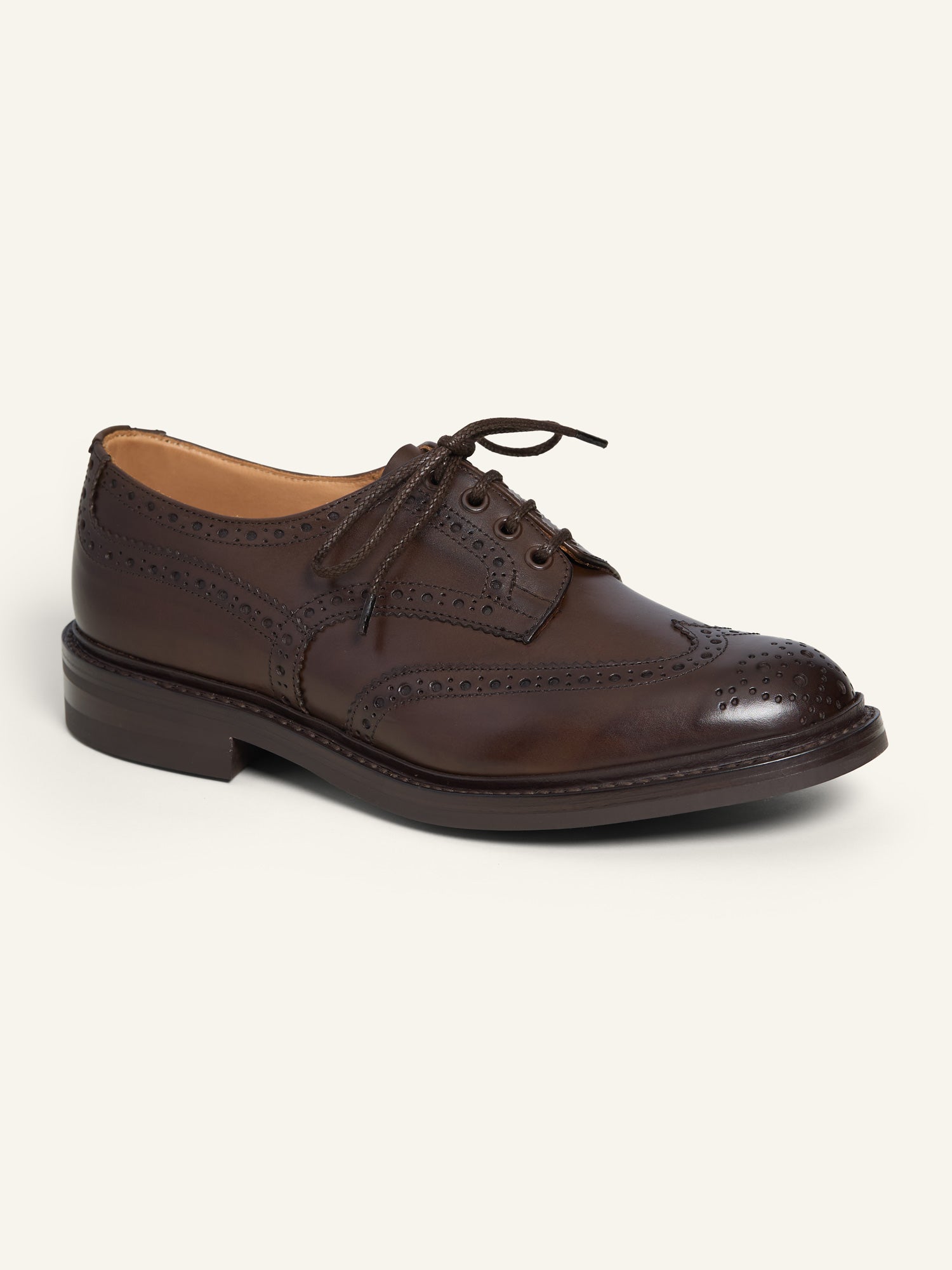 Bourton Country Brogue Shoes Espresso Calf