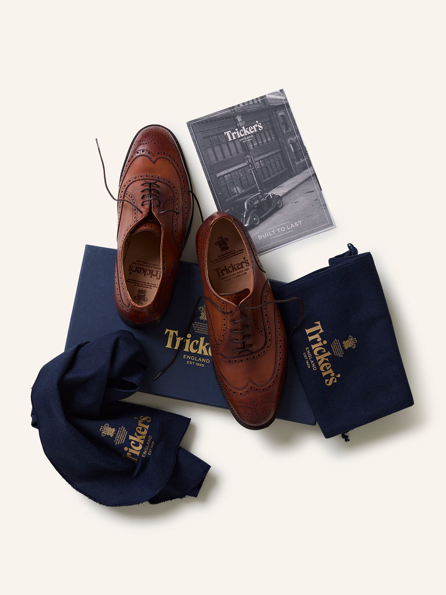 Piccadilly Brogue Oxfords Beechnut Burished Calf