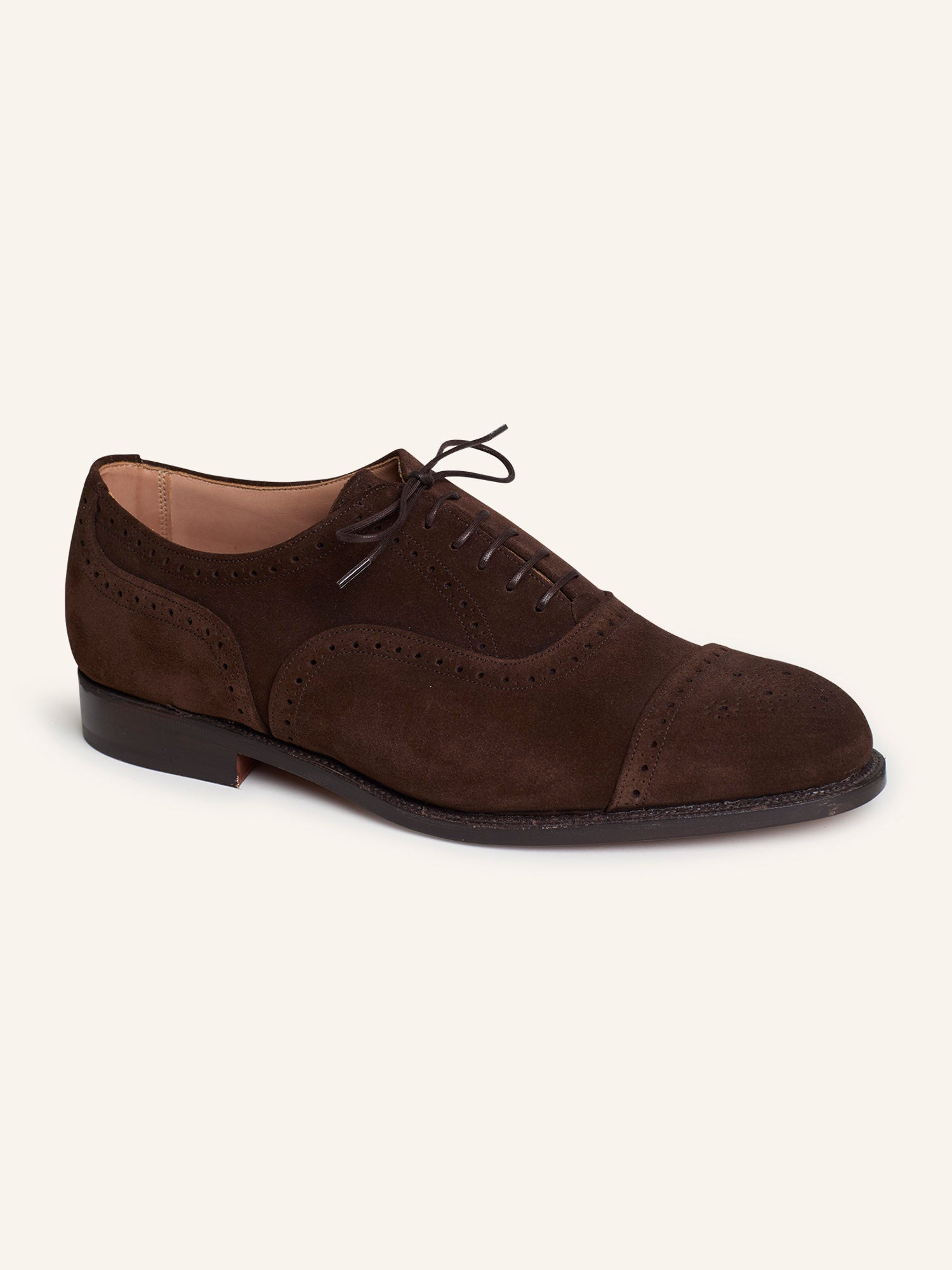 Kensington Half-brogue Oxfords Chocolate Repello Suede