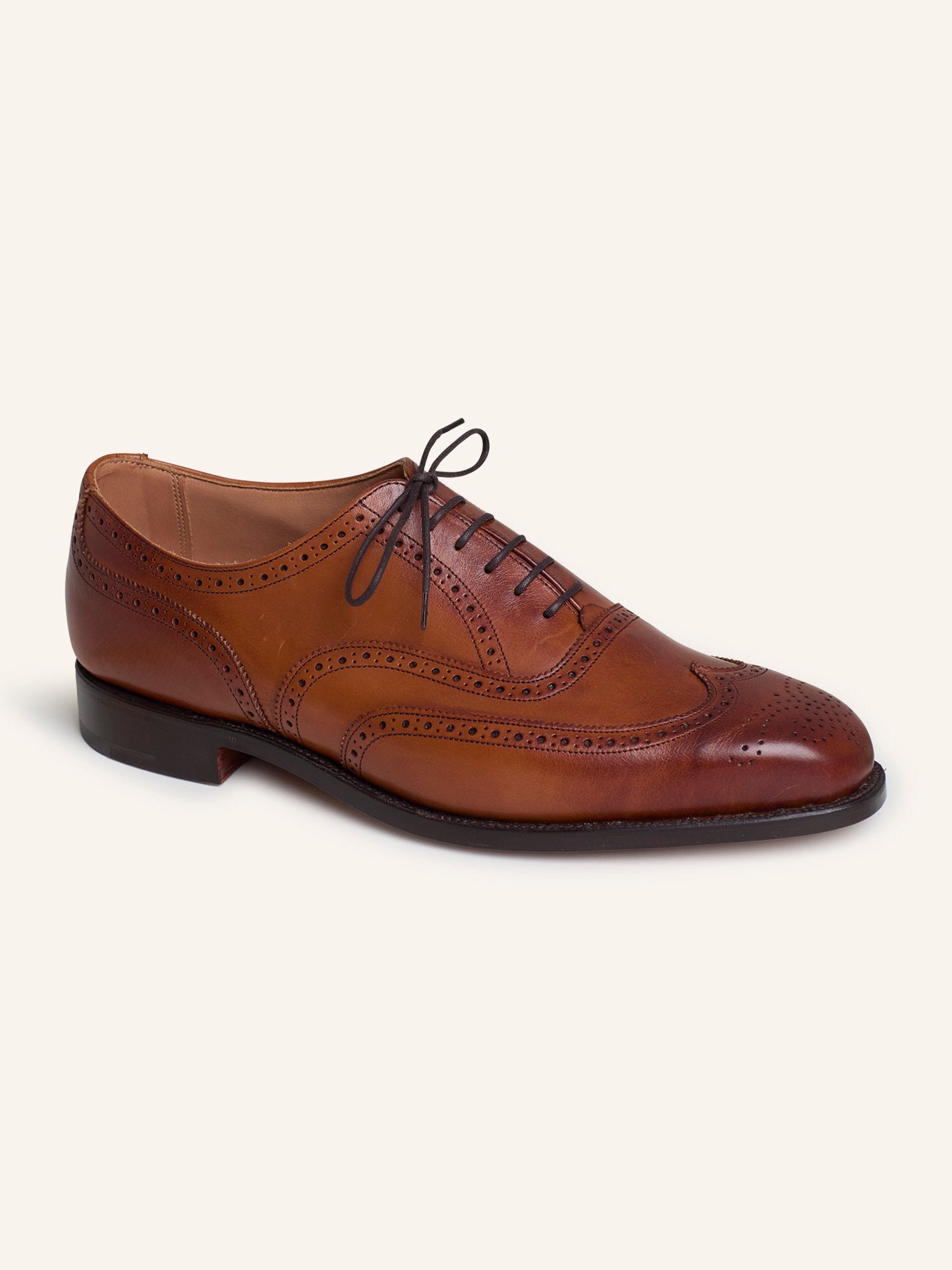 Piccadilly Brogue Oxfords Beechnut Burished Calf