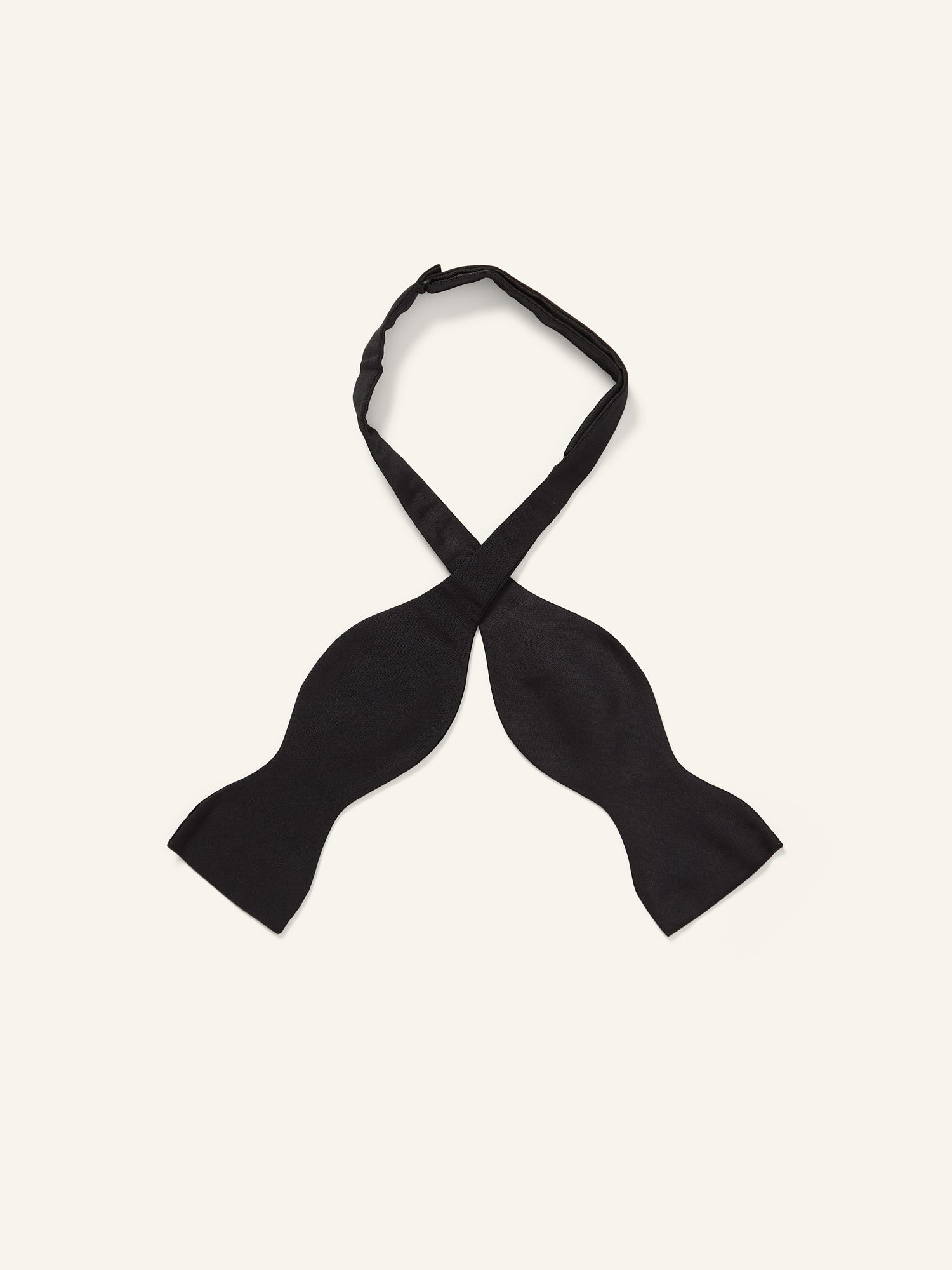 Black Barathea Silk Bow Tie