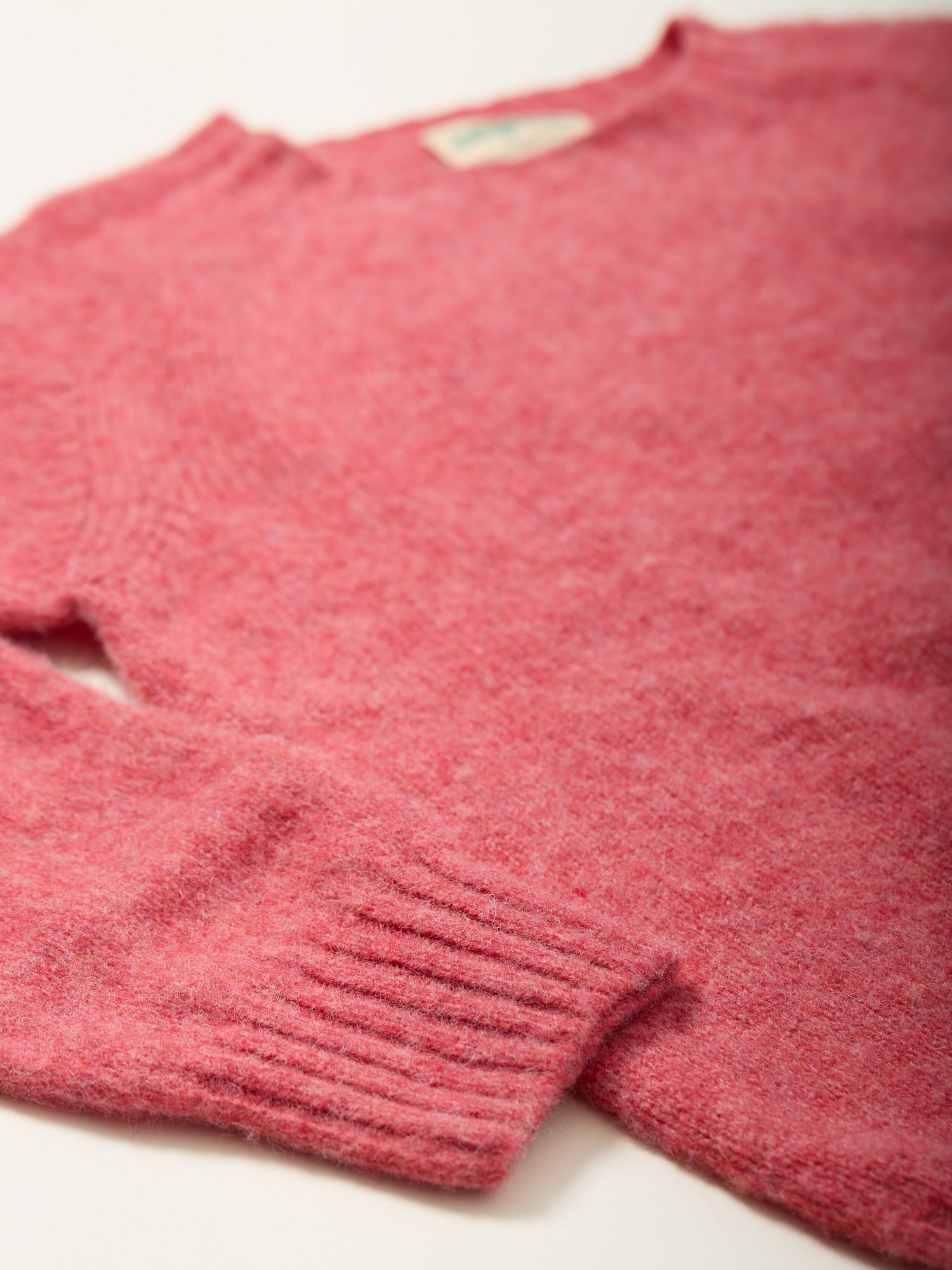 The Shagadelic Brushed Shetland Crewneck Tea Rose