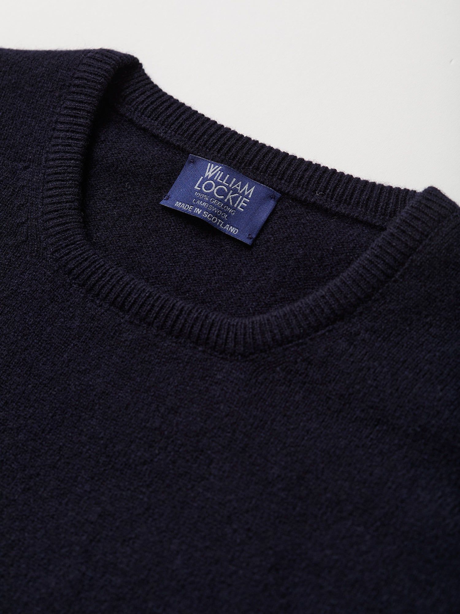 Lambswool Crew-neck Navy