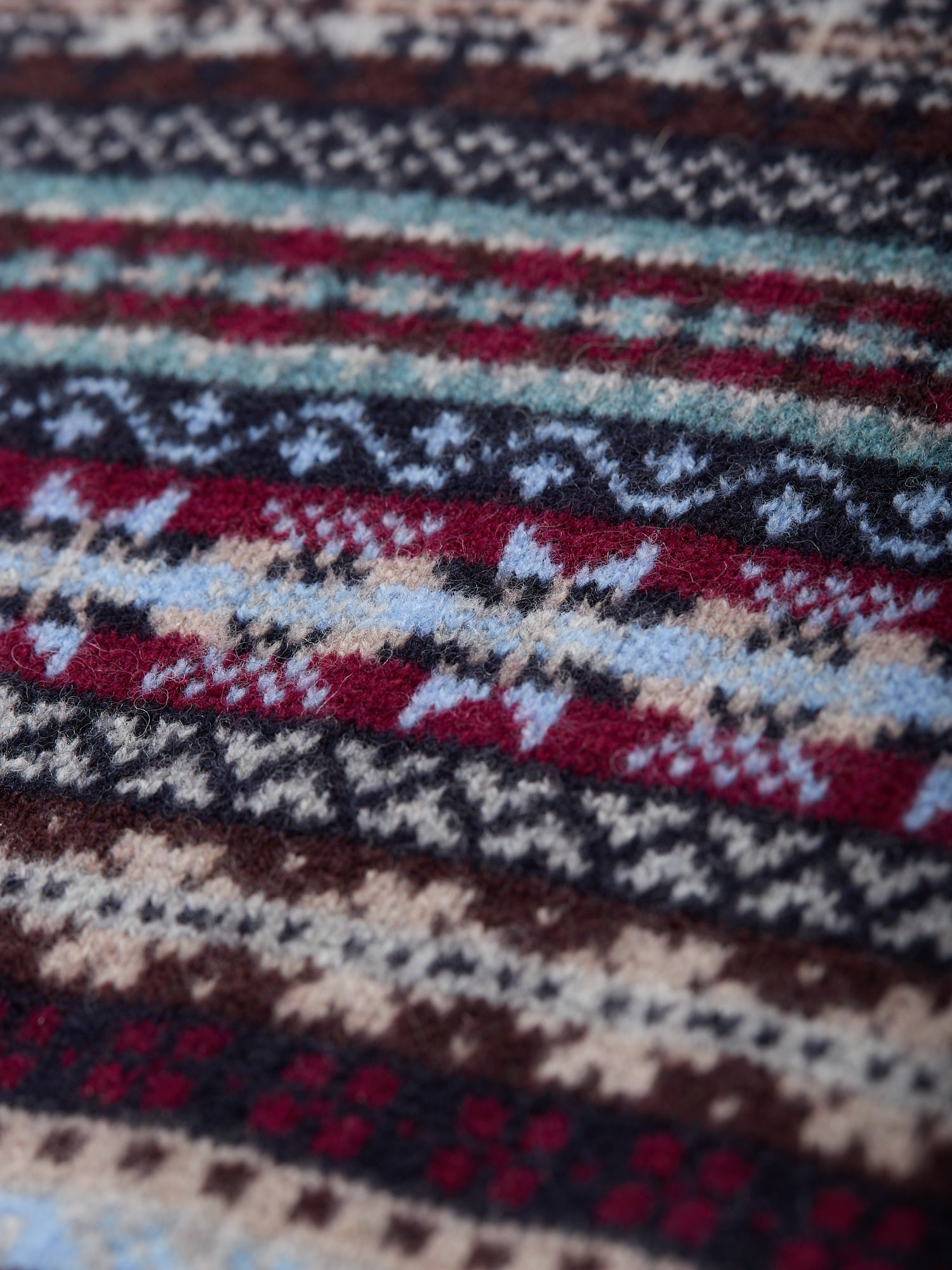 Lambswool Fairisle Slipover Navy