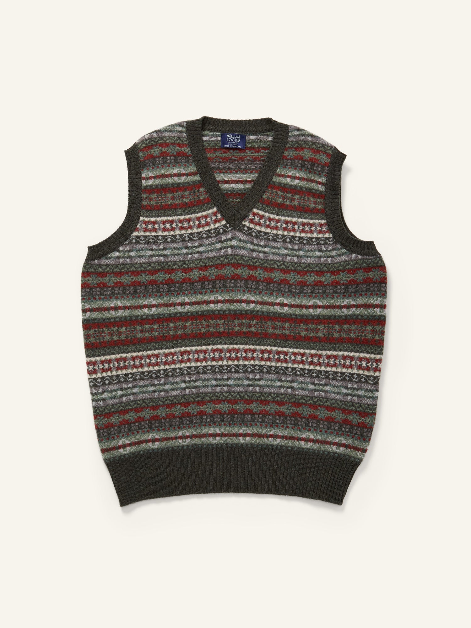 Lambswool Fairisle Slipover Rosemary