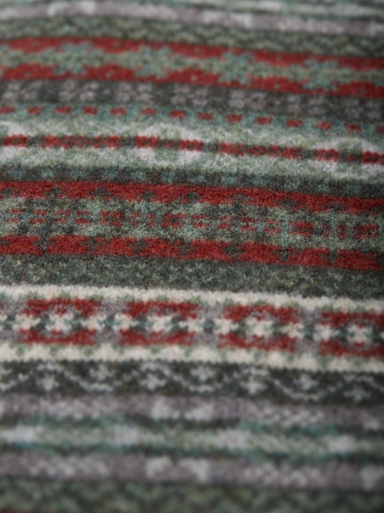 Lambswool Fairisle Slipover Seaweed