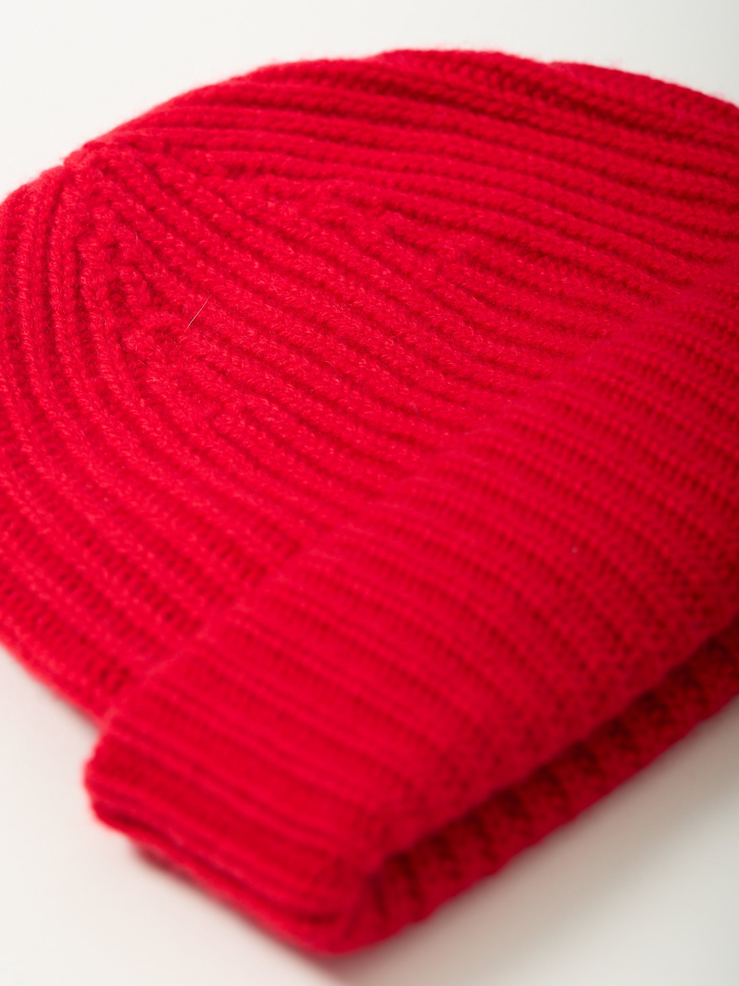 Ribbed Cashmere Hat Cardinal