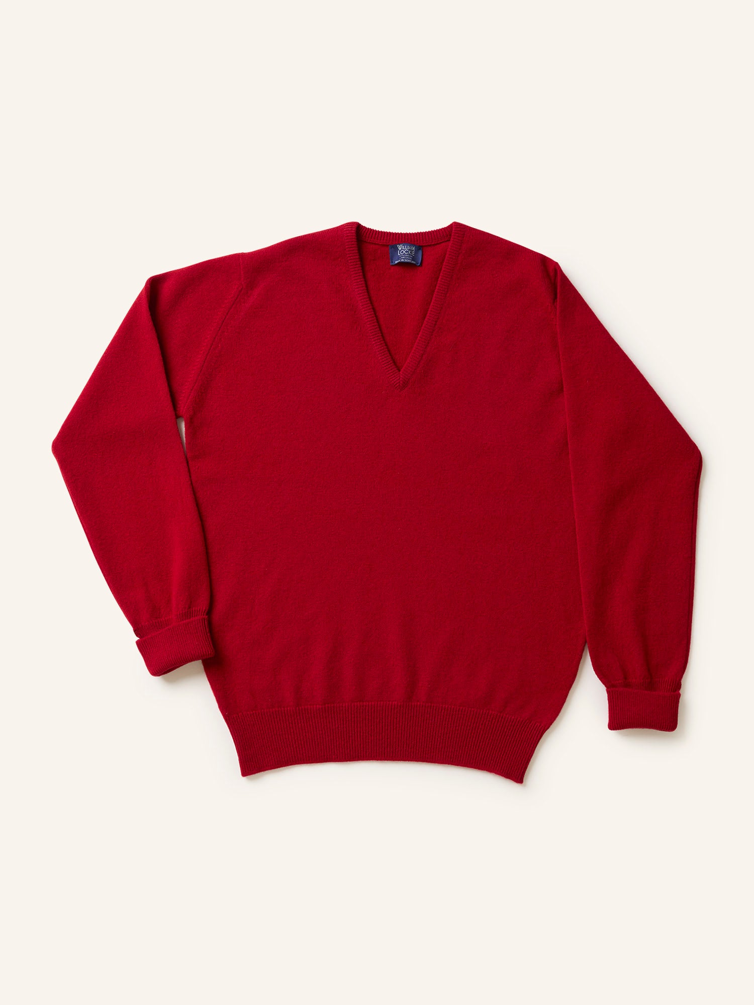 Lambswool Vee-neck Chianti