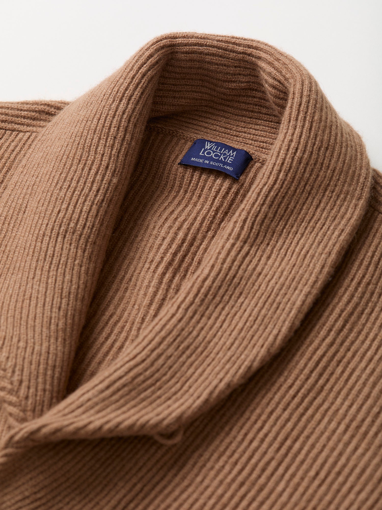 Camel Hair Shawl Collar Cardigan